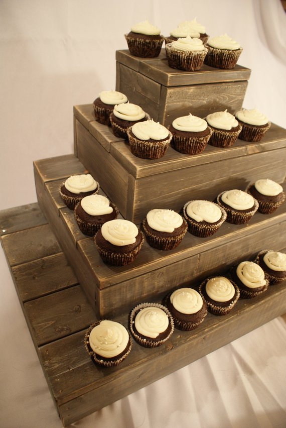 Rustic Wood Cupcake Stand. Efavormart 14