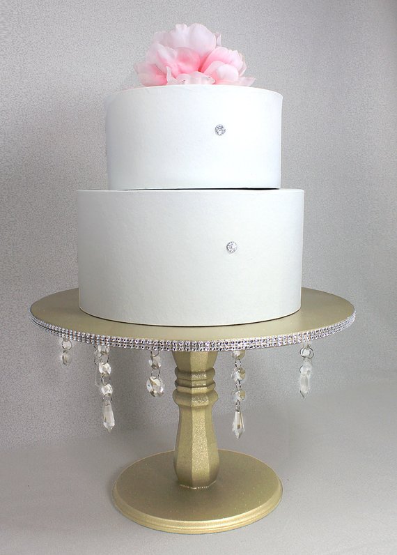 Gold Crystal Cake  Stand  Efavormart  Gold Grand Wedding  