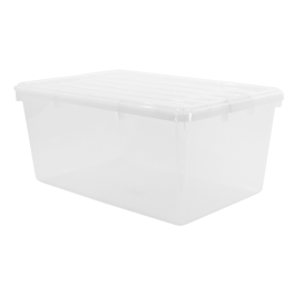 Transparent Plastic Box. GUDEMAY Clear Stackable Plastic Storage Bins ...