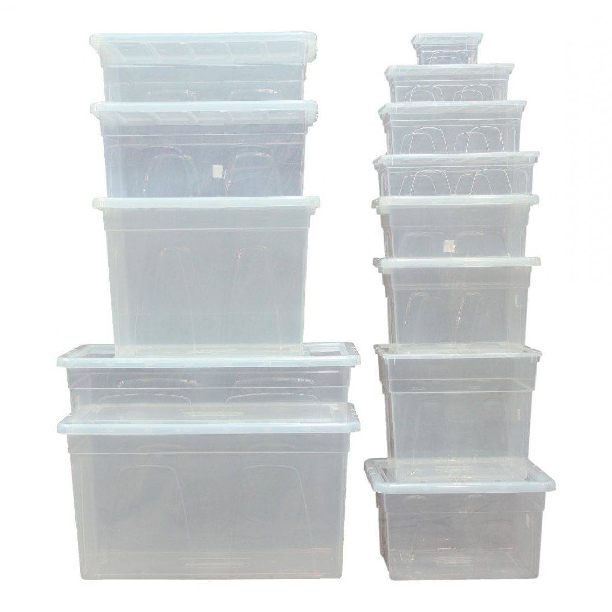 White Plastic Storage Box. Citylife 2 Packs Plastic Storage Bins with