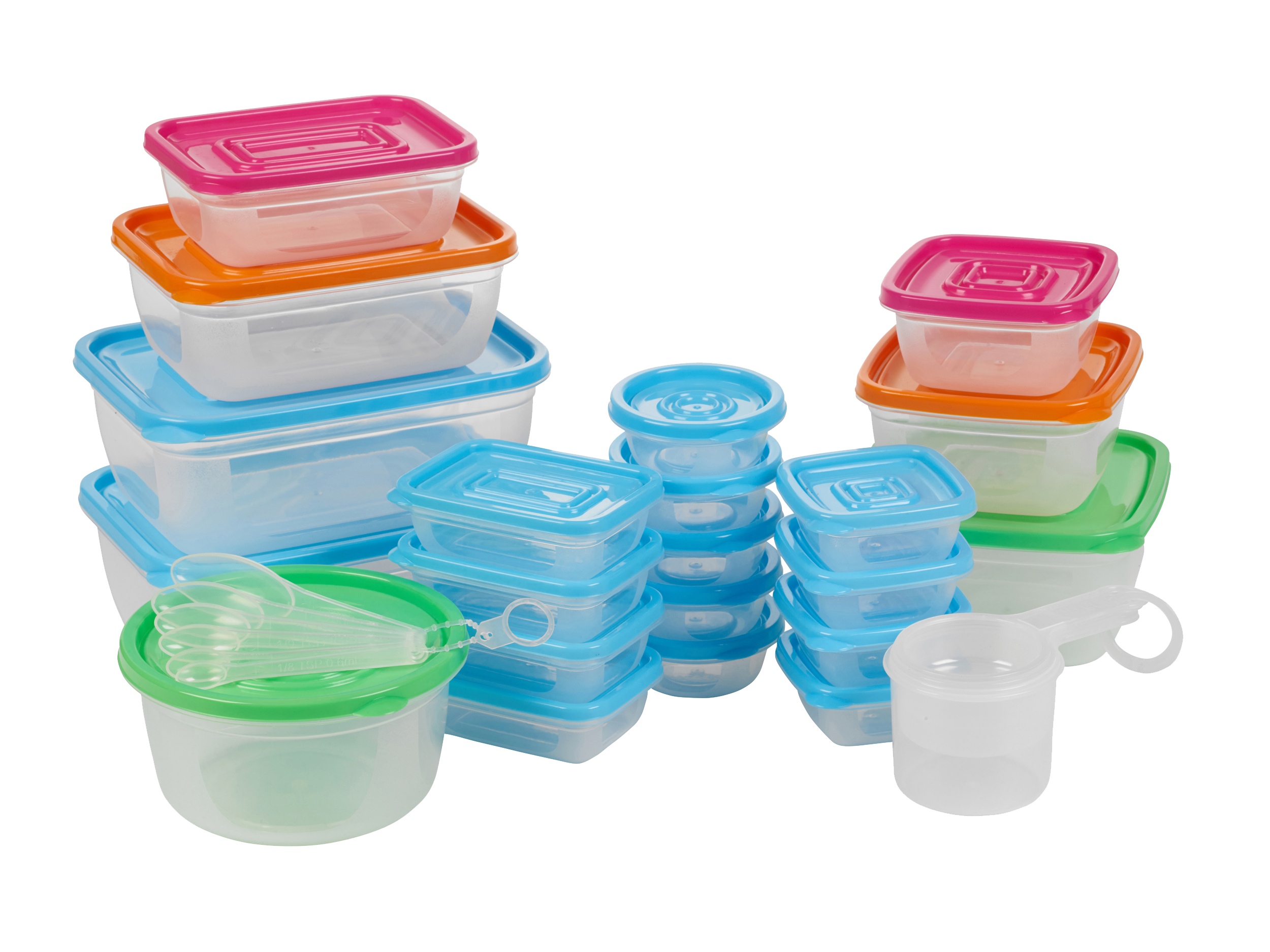 Plastic Containers For Food. [48 Sets] 16 oz. Plastic Deli