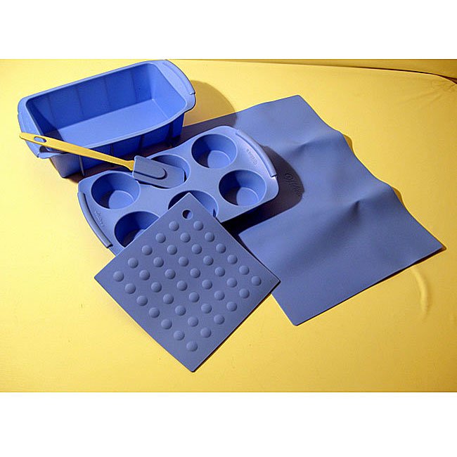 Silicone Bakeware Set. Economical 7in1 Nonstick Silicone Baking Cake