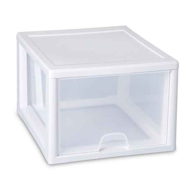 Plastic Storage Containers Drawers. HOMZ Plastic 3 Drawer Wide Cart